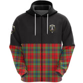 MacLean of Duart Modern Clan Half Of Tartan Zipper Hoodie